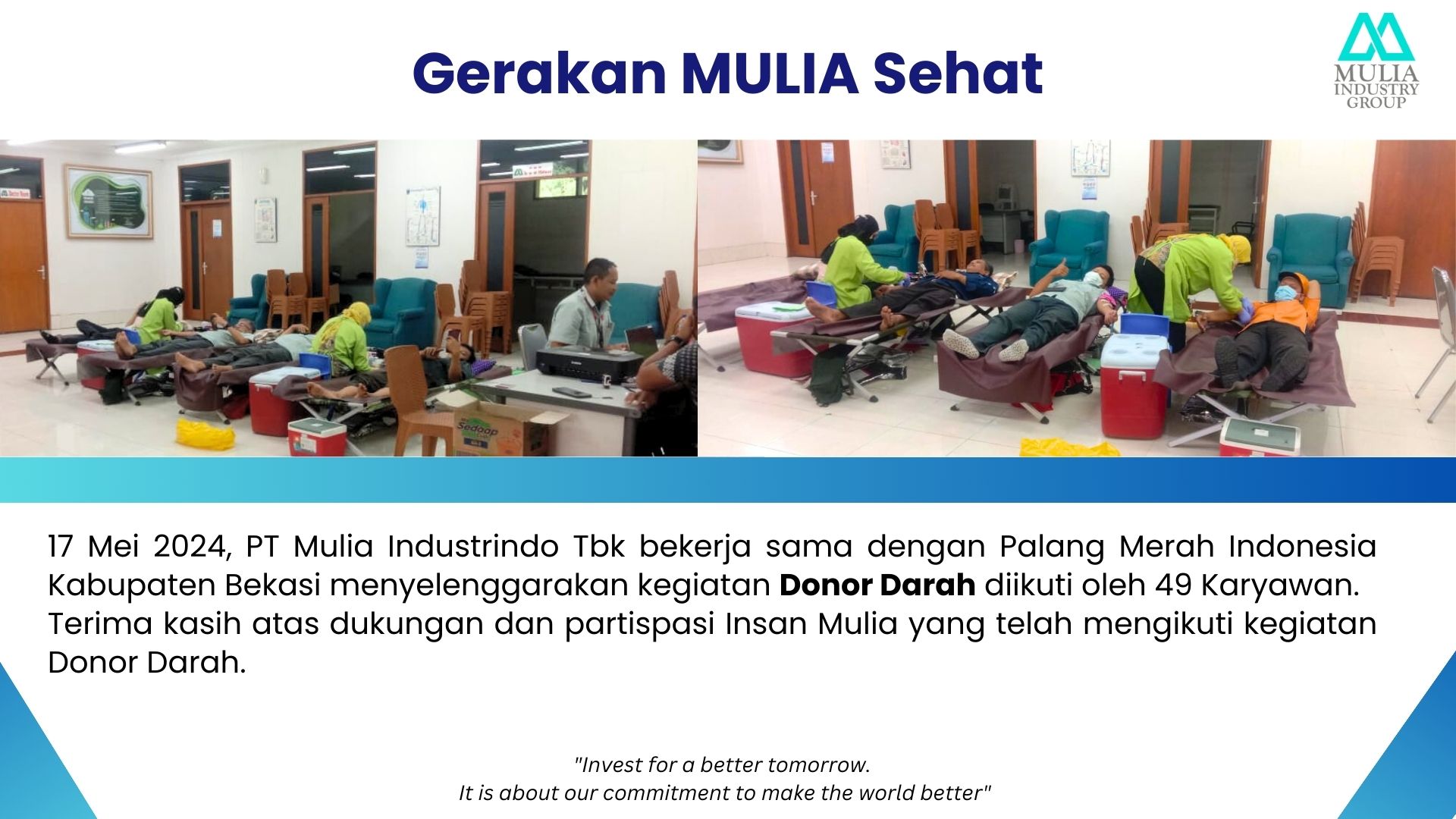 Gerakan MULIA Sehat: Donor Darah